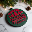  Funny Christmas Gifts for Cheap, Deck the Halls and Not Your Family, Holiday Humor, Funny Christmas Ornaments Handmade, Colorful Christmas Decorations