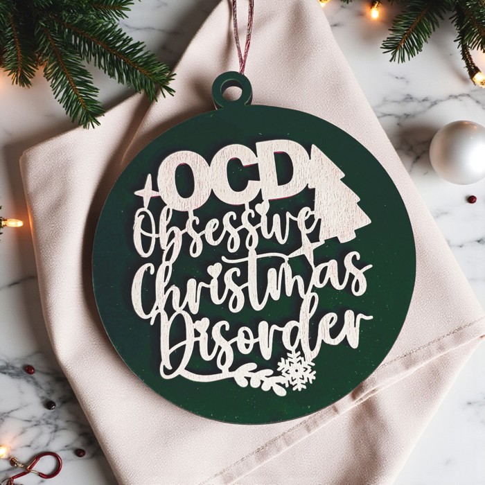 Funny Christmas Gifts for Cheap, Deck the Halls and Not Your Family, Holiday Humor, Funny Christmas Ornaments Handmade, Colorful Christmas Decorations