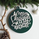  Funny Christmas Gifts for Cheap, Deck the Halls and Not Your Family, Holiday Humor, Funny Christmas Ornaments Handmade, Colorful Christmas Decorations