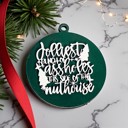  Funny Christmas Gifts for Cheap, Deck the Halls and Not Your Family, Holiday Humor, Funny Christmas Ornaments Handmade, Colorful Christmas Decorations