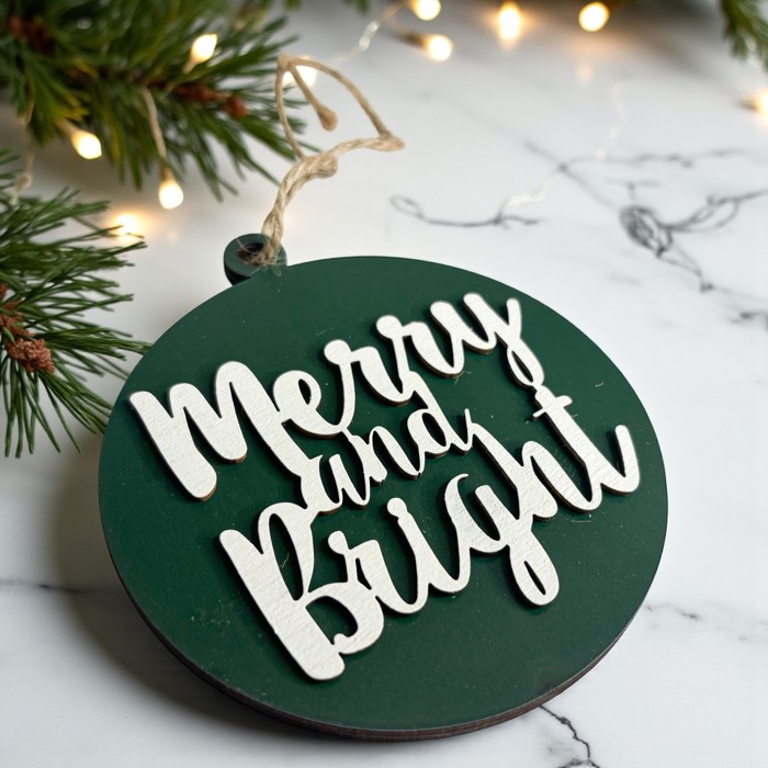 Funny Christmas Gifts for Cheap, Deck the Halls and Not Your Family, Holiday Humor, Funny Christmas Ornaments Handmade, Colorful Christmas Decorations