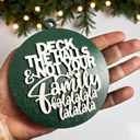  Funny Christmas Gifts for Cheap, Deck the Halls and Not Your Family, Holiday Humor, Funny Christmas Ornaments Handmade, Colorful Christmas Decorations