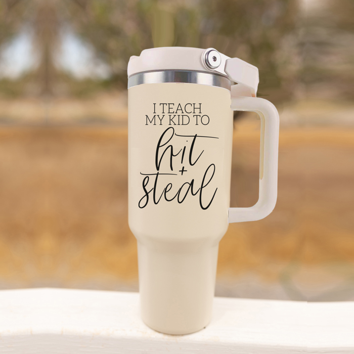 Baseball Mom Tumblers | Funny Mother's Day Gifts for Sport Moms | Funny Baseball Mom 40oz Travel Mugs | Insulated, No Spill
