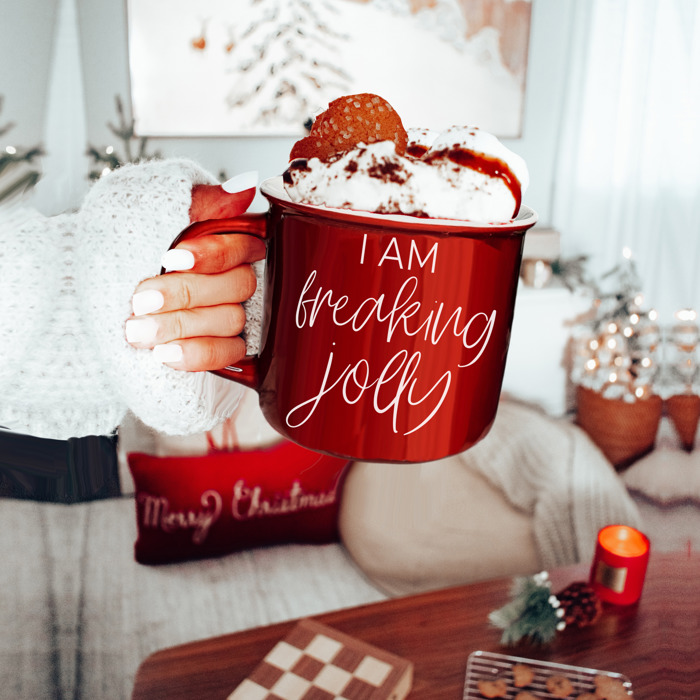 Ceramic Coffee Mugs 2pk | Funny Gift Ideas | Modern Farmhouse Drinkware | Funny Coffee Cups