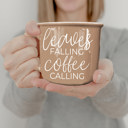  Fall Ceramic Coffee Mugs, Modern Farmhouse Autumn + Halloween Drinkware Bundle 2pk