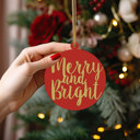  Handmade Wooden Christmas Ornaments, Farm Fresh Christmas Tree Holiday Home Decor, Unique Hanging Christmas Tree Decorations