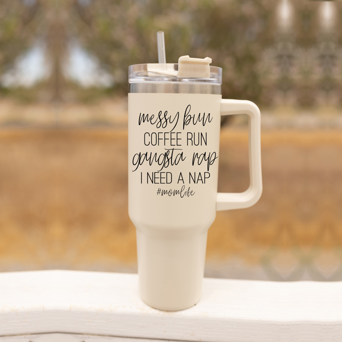 Baseball Mom Tumblers | Funny Mother's Day Gifts for Sport Moms | Funny Baseball Mom 40oz Travel Mugs | Insulated, No Spill