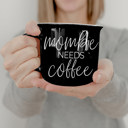  Fall Ceramic Coffee Mugs, Modern Farmhouse Autumn + Halloween Drinkware Bundle 2pk