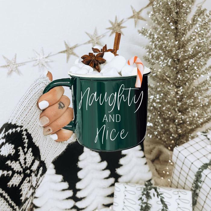 Ceramic Coffee Mugs 2pk | Funny Gift Ideas | Modern Farmhouse Drinkware | Funny Coffee Cups
