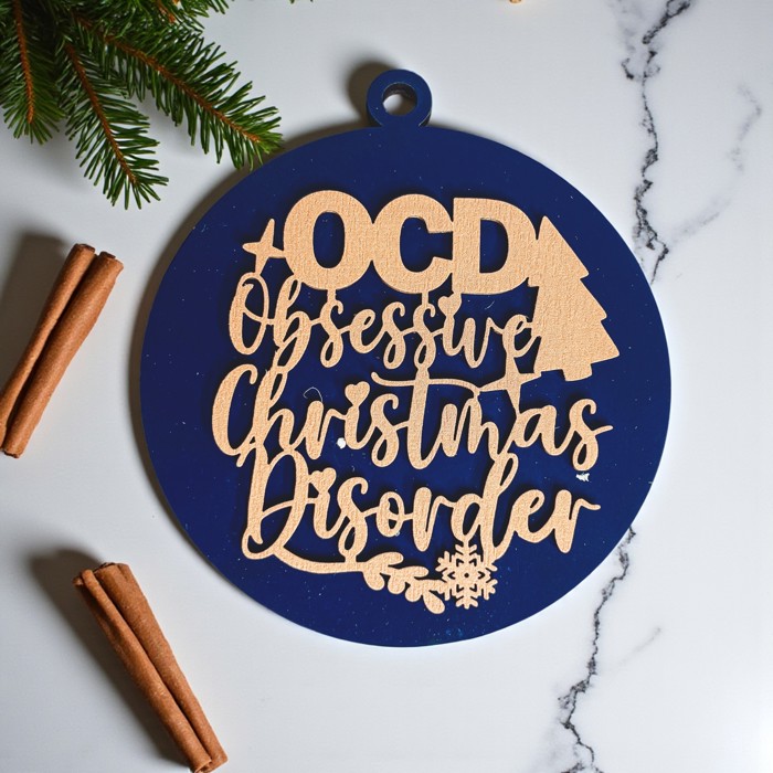Funny Christmas Gifts for Cheap, Deck the Halls and Not Your Family, Holiday Humor, Funny Christmas Ornaments Handmade, Colorful Christmas Decorations