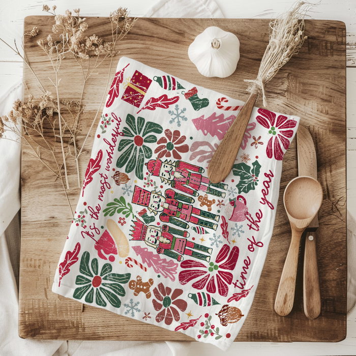 Fall Words Kitchen Towel, Autumn Kitchen Decoration Cotton | Cozy Autumn Farmhouse Kitchen Decor, Fall Definition Unique Tea Towel Gift Idea