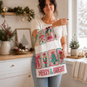 Nutcracker Nuts Candy Cane Christmas Themed Kitchen Decor – Peppermint Towel