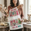  Fall Words Kitchen Towel, Autumn Kitchen Decoration Cotton | Cozy Autumn Farmhouse Kitchen Decor, Fall Definition Unique Tea Towel Gift Idea