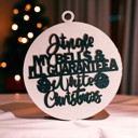  Funny Christmas Gifts for Cheap, Deck the Halls and Not Your Family, Holiday Humor, Funny Christmas Ornaments Handmade, Colorful Christmas Decorations