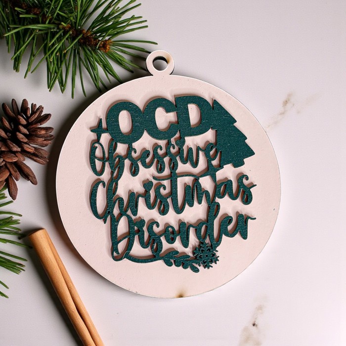 Funny Christmas Gifts for Cheap, Deck the Halls and Not Your Family, Holiday Humor, Funny Christmas Ornaments Handmade, Colorful Christmas Decorations