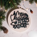  Funny Christmas Gifts for Cheap, Deck the Halls and Not Your Family, Holiday Humor, Funny Christmas Ornaments Handmade, Colorful Christmas Decorations