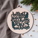 Funny Christmas Gifts for Cheap, Deck the Halls and Not Your Family, Holiday Humor, Funny Christmas Ornaments Handmade, Colorful Christmas Decorations
