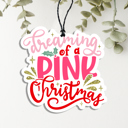 Pink Christmas Funny Christmas Gifts Cheap | Hanging Air Fresheners | Unique Stocking Stuffers for Teens and Adults