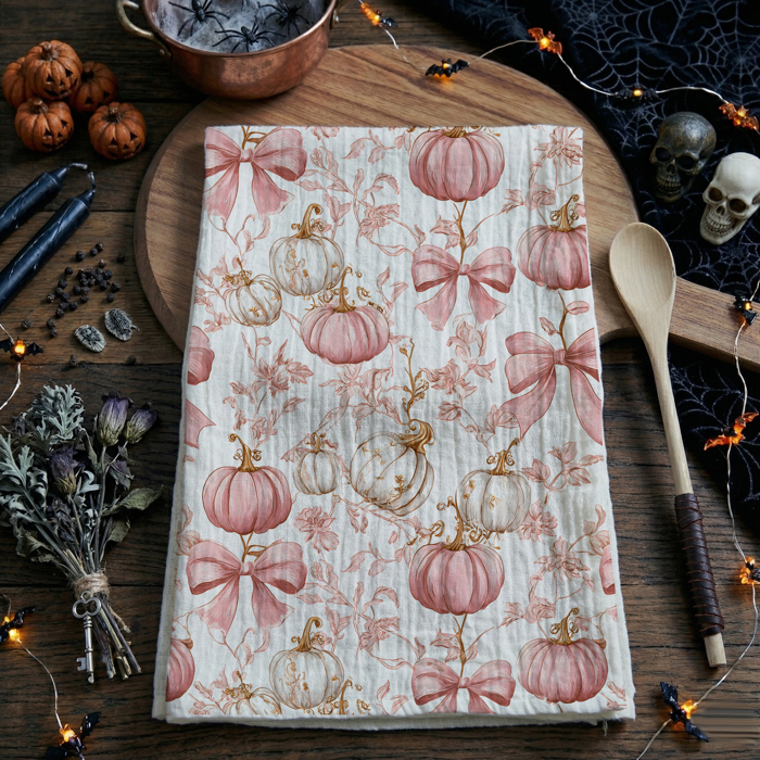 Spooky Season Halloween Kitchen Towel – Modern Stylish Halloween Decor + Gift IDeas