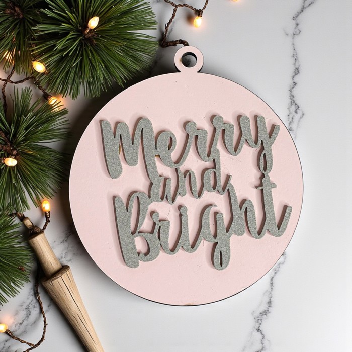 Funny Christmas Gifts for Cheap, Deck the Halls and Not Your Family, Holiday Humor, Funny Christmas Ornaments Handmade, Colorful Christmas Decorations