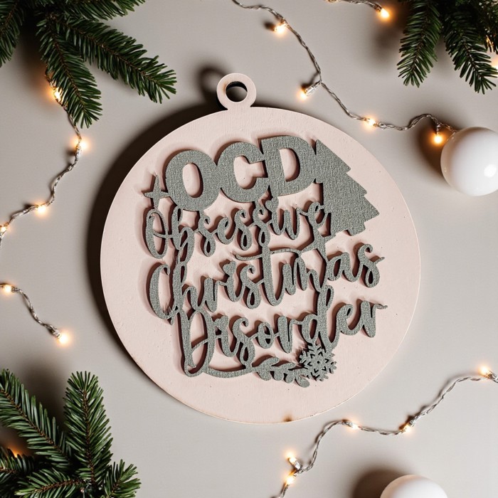 Funny Christmas Gifts for Cheap, Deck the Halls and Not Your Family, Holiday Humor, Funny Christmas Ornaments Handmade, Colorful Christmas Decorations