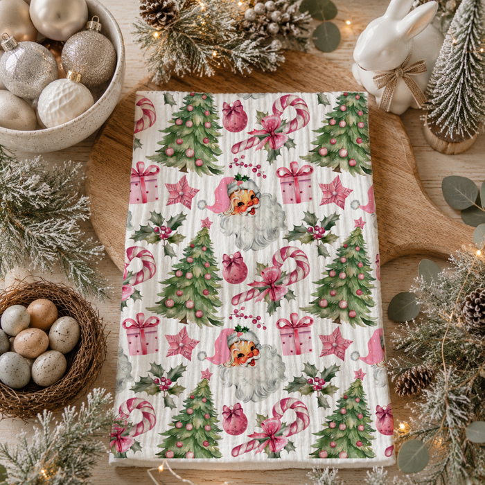 Candy Cane Christmas Themed Kitchen Decor – Peppermint Towel