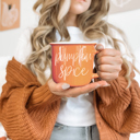  Fall Ceramic Coffee Mugs, Modern Farmhouse Autumn + Halloween Drinkware Bundle 2pk