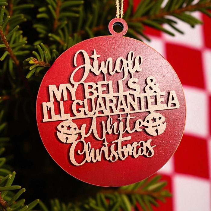 Funny Christmas Gifts for Cheap, Deck the Halls and Not Your Family, Holiday Humor, Funny Christmas Ornaments Handmade, Colorful Christmas Decorations