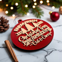  Funny Christmas Gifts for Cheap, Deck the Halls and Not Your Family, Holiday Humor, Funny Christmas Ornaments Handmade, Colorful Christmas Decorations