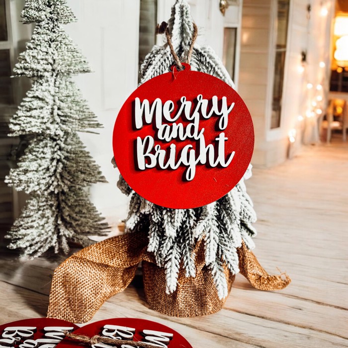 Funny Christmas Gifts for Cheap, Deck the Halls and Not Your Family, Holiday Humor, Funny Christmas Ornaments Handmade, Colorful Christmas Decorations