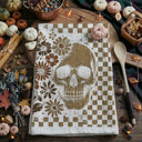  Spooky Season Halloween Kitchen Towel – Modern Stylish Halloween Decor + Gift IDeas