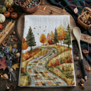  Spooky Season Halloween Kitchen Towel – Modern Stylish Halloween Decor + Gift IDeas