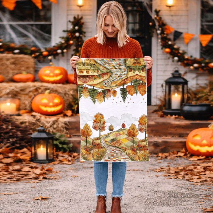 Spooky Season Halloween Kitchen Towel – Modern Stylish Halloween Decor + Gift IDeas