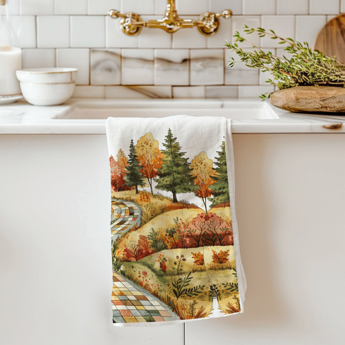 Spooky Season Halloween Kitchen Towel – Modern Stylish Halloween Decor + Gift IDeas