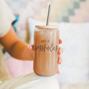  Glass Cups with Lid and Straws 2pk | 17oz Funny Glass Tumblers For Moms | Glass Can Cups