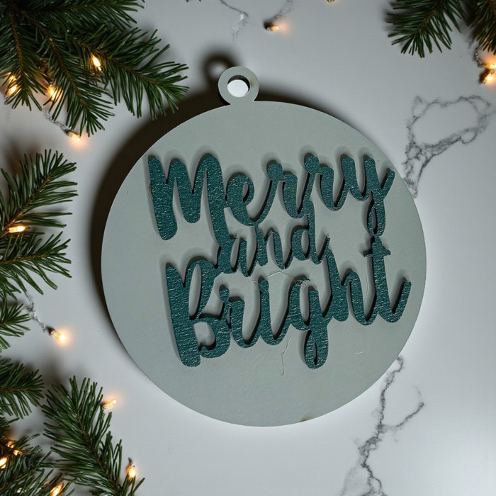 Funny Christmas Gifts for Cheap, Deck the Halls and Not Your Family, Holiday Humor, Funny Christmas Ornaments Handmade, Colorful Christmas Decorations