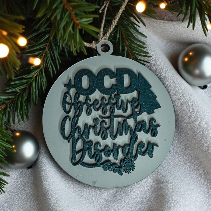 Funny Christmas Gifts for Cheap, Deck the Halls and Not Your Family, Holiday Humor, Funny Christmas Ornaments Handmade, Colorful Christmas Decorations
