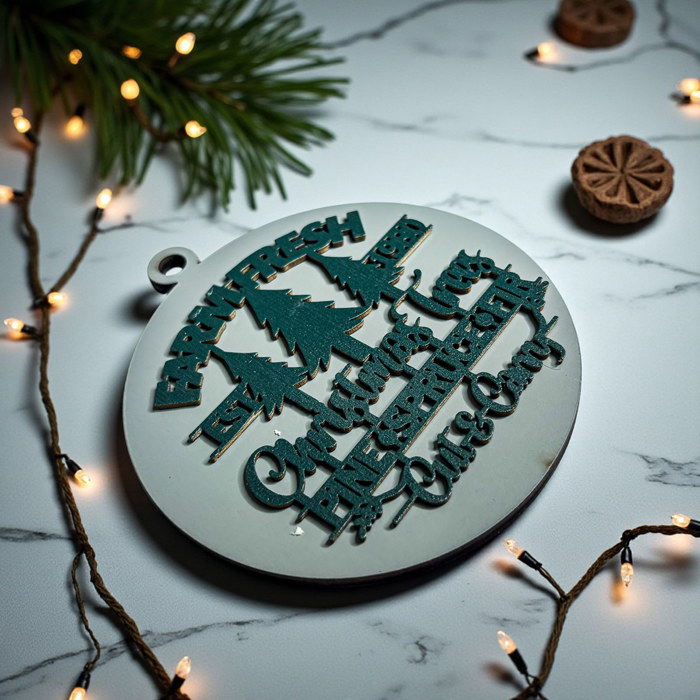Funny Christmas Gifts for Cheap, Deck the Halls and Not Your Family, Holiday Humor, Funny Christmas Ornaments Handmade, Colorful Christmas Decorations