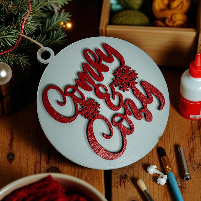 Funny Christmas Gifts for Cheap, Deck the Halls and Not Your Family, Holiday Humor, Funny Christmas Ornaments Handmade, Colorful Christmas Decorations