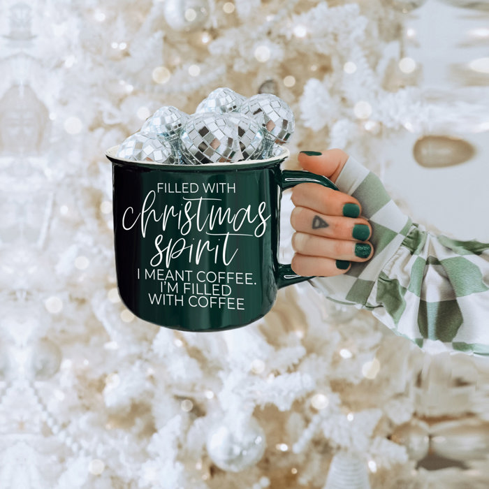 Ceramic Coffee Mugs 2pk | Funny Gift Ideas | Modern Farmhouse Drinkware | Funny Coffee Cups