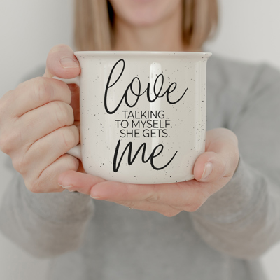 Ceramic Coffee Mugs 2pk | Funny Gift Ideas | Modern Farmhouse Drinkware | Funny Coffee Cups