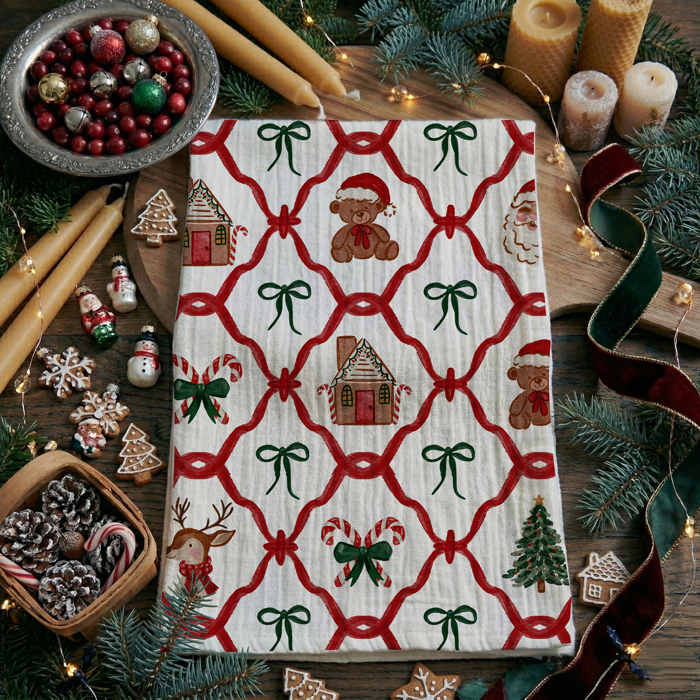 Candy Cane Christmas Themed Kitchen Decor – Peppermint Towel