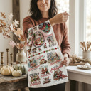  Fall Words Kitchen Towel, Autumn Kitchen Decoration Cotton | Cozy Autumn Farmhouse Kitchen Decor, Fall Definition Unique Tea Towel Gift Idea