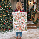  Fall Words Kitchen Towel, Autumn Kitchen Decoration Cotton | Cozy Autumn Farmhouse Kitchen Decor, Fall Definition Unique Tea Towel Gift Idea