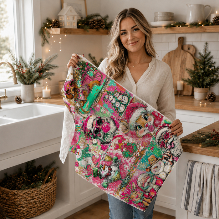 Candy Cane Christmas Themed Kitchen Decor – Peppermint Towel