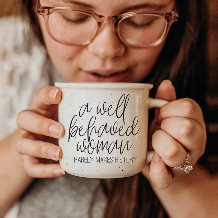 Ceramic Coffee Mugs 2pk | Funny Gift Ideas | Modern Farmhouse Drinkware | Funny Coffee Cups