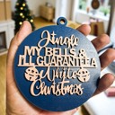  Comfy & Cozy Christmas Home Decor, Handmade Wooden Circle Tree Ornaments or Hanging Holiday Accent, Colorful Cute Christmas Decorations