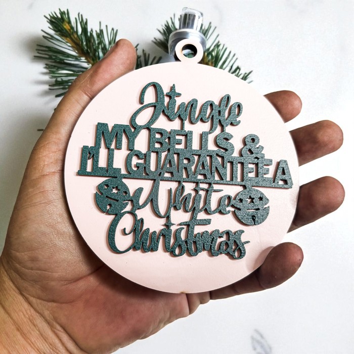 Funny Christmas Gifts for Cheap, Deck the Halls and Not Your Family, Holiday Humor, Funny Christmas Ornaments Handmade, Colorful Christmas Decorations