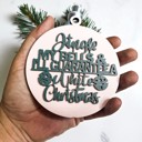  Funny Christmas Gifts for Cheap, Deck the Halls and Not Your Family, Holiday Humor, Funny Christmas Ornaments Handmade, Colorful Christmas Decorations