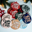 Comfy & Cozy Funny Christmas Gifts for Cheap, Deck the Halls and Not Your Family, Holiday Humor, Funny Christmas Ornaments Handmade, Colorful Christmas Decorations
